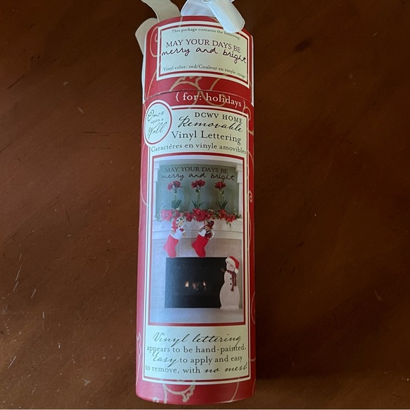 “May Your Days Be Merry and Bright” Removable Vinyl Lettering Decal - Picture 3 of 4